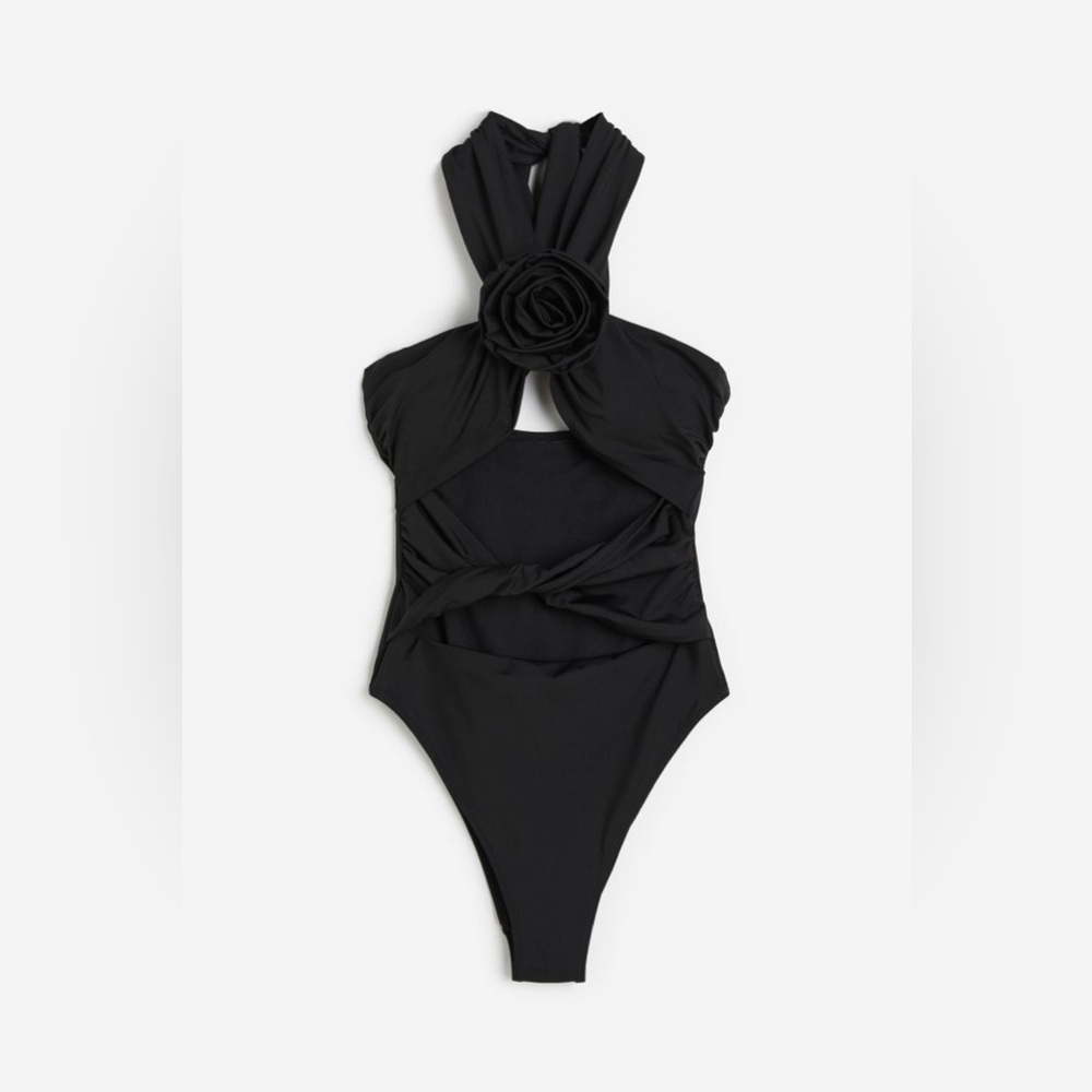 H&M High-leg Cut-out Swimsuit Small